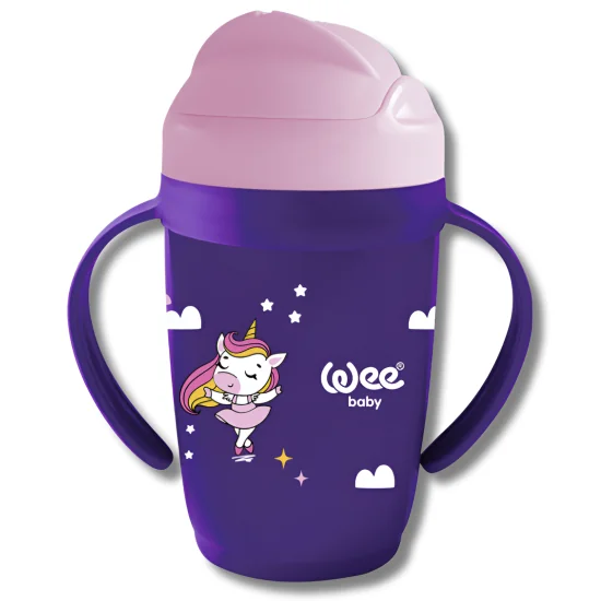 WEE BABY - TASSE AVEC PAILLE +6MOIS 265ML pour Maman et bébé