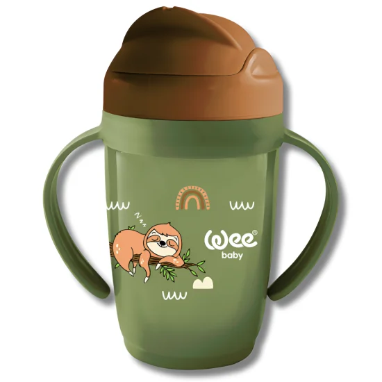 WEE BABY - TASSE AVEC PAILLE +6MOIS 265ML pour Maman et bébé