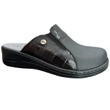 STI LIGHT - SABOTS ORTHOPEDIQUES FEMME NOIRS DETAILS EN CROCCO