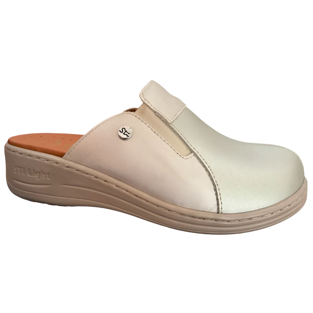 STI LIGHT - SABOTS ORTHOPEDIQUES FEMME DORES ET BEIGES