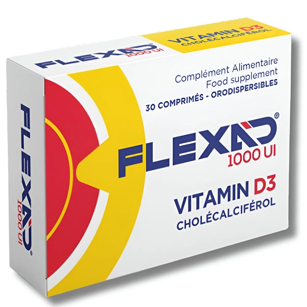 FLEXAD 1000 UI - VITAMINE D3 30 COMPRIMES