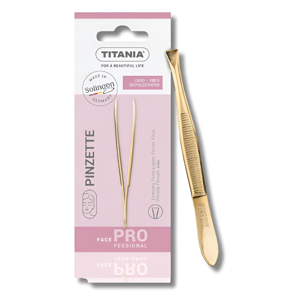 TITANIA - PINCE A EPILER DORE 1060/GA
