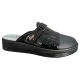 STI LIGHT - SABOTS ORTHOPEDIQUES NOIRS AVEC DETAILS CROCCO FEMME