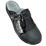 STI LIGHT - SABOTS ORTHOPEDIQUES NOIRS AVEC DETAILS CROCCO FEMME