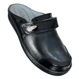 STI LIGHT - SABOTS ORTHOPEDIQUES NOIRS VERNIS FEMME