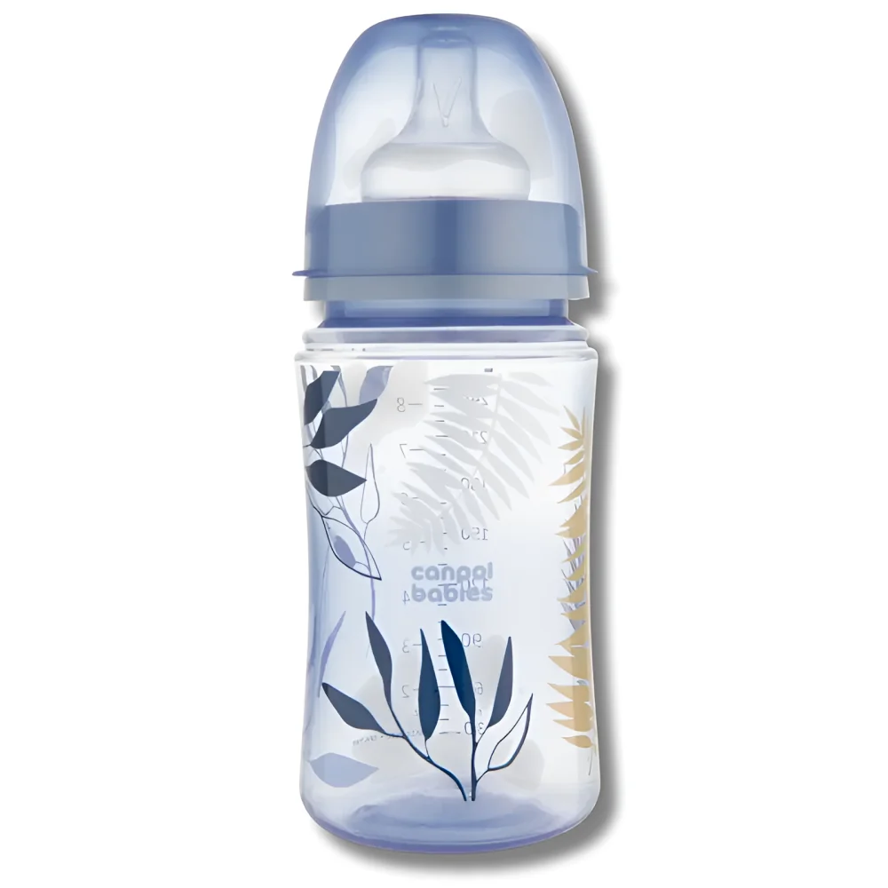 CANPOL BABIES - BIBERON ANTICOLIQUE COL LARGE 240ML GOLD-35/240-BLU