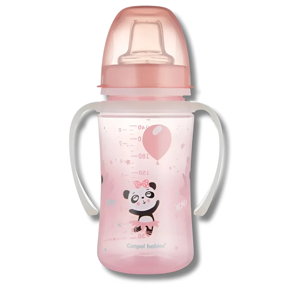 CANPOL BABIES - TASSE ROSE +6MOIS 240ML 35/208