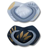 CANPOL BABIES - LOT DE 2 SUCETTES UNIVERSELLE 6-18MOIS LIGHT TOUCH BLEU 22/665