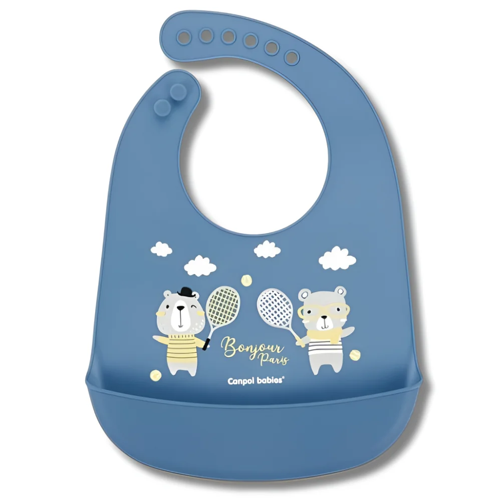 CANPOL BABIES - BAVOIR SILICONE BLEU +4MOIS REF74/027