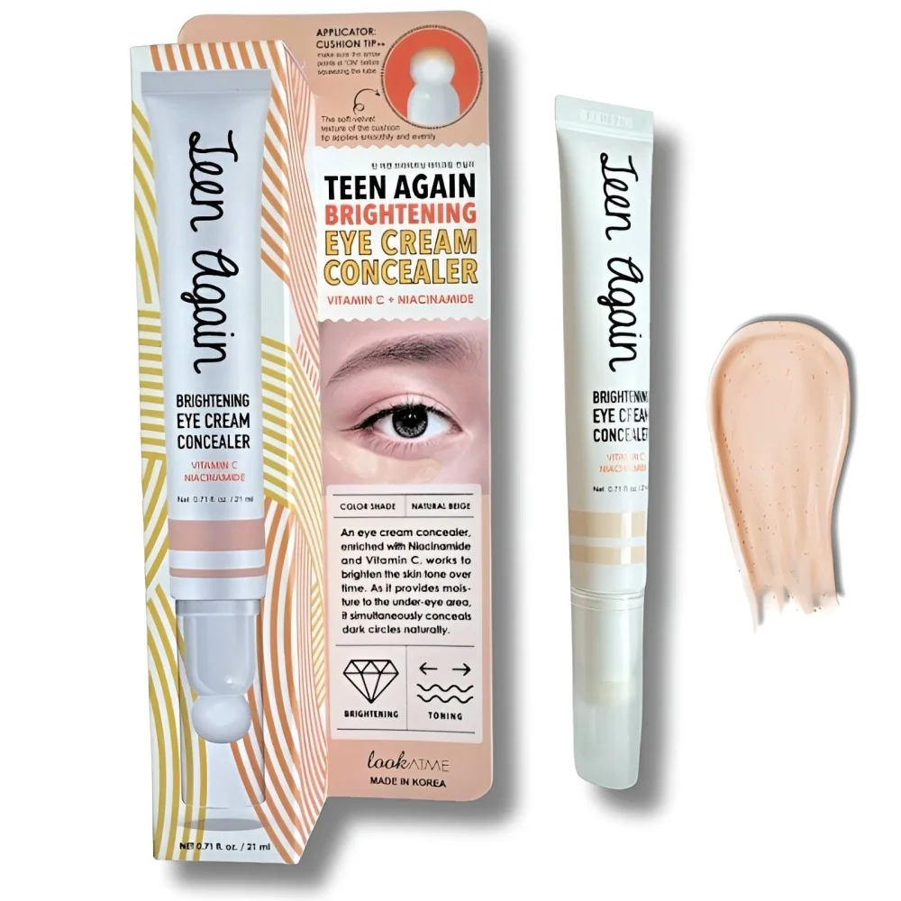 LOOK AT ME - TEEN AGAIN BRIGHTENING EYE CREAM CONCEALER VITAMIN C + NIACINAMIDE 21ML