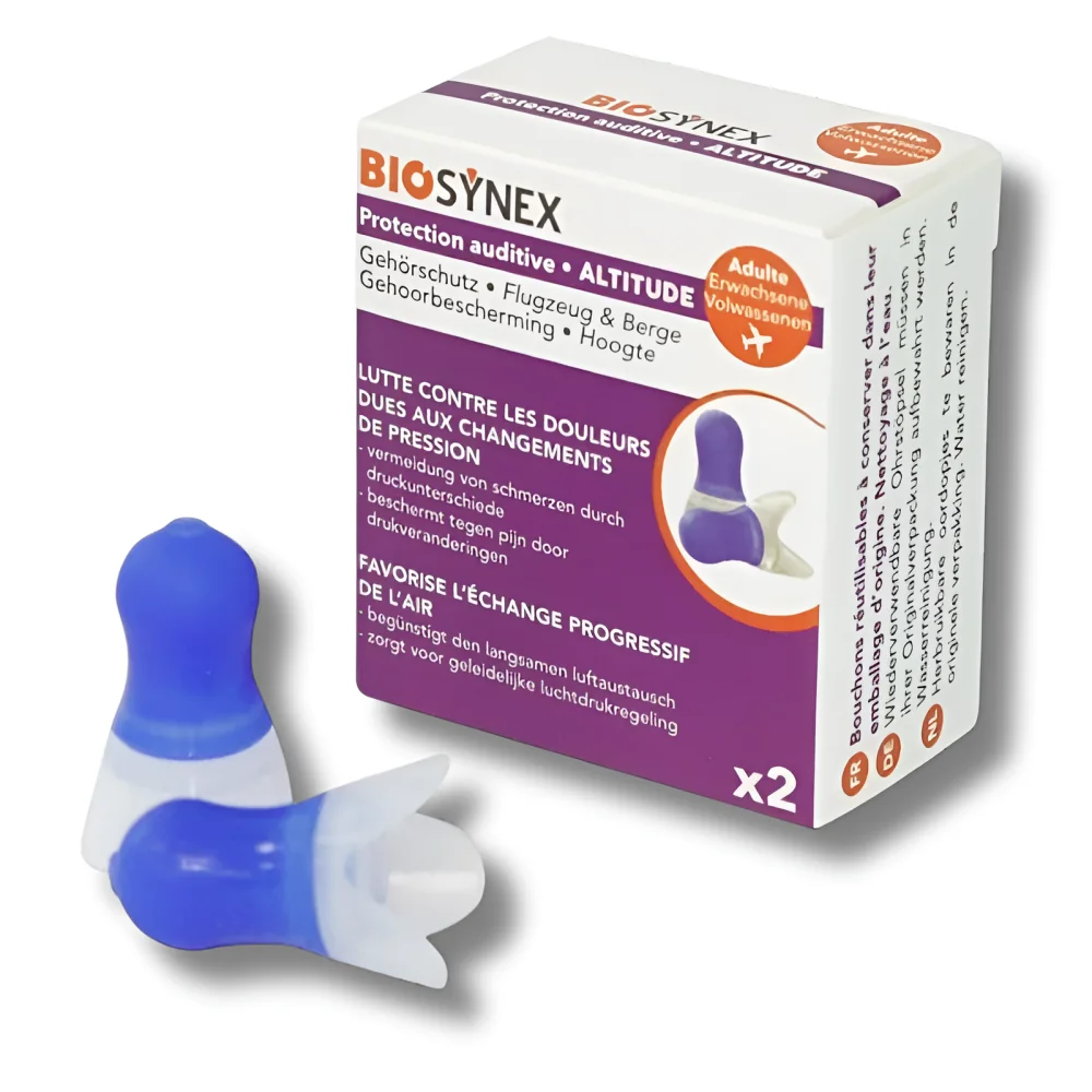 BIOSYNEX - PROTECTION AUDITIVE ALTITUDE SILICONE ADULTE 1 PAIRE
