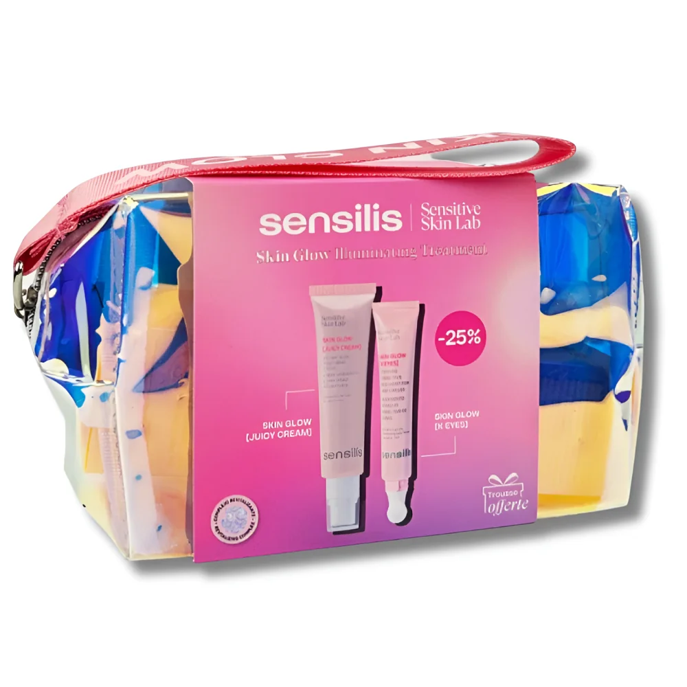 SENSILIS SKIN GLOW - JUICY CREAM 50ML+SENSILIS SKIN GLOW K EYES 15ML -25% +TROUSSE OFFERTE