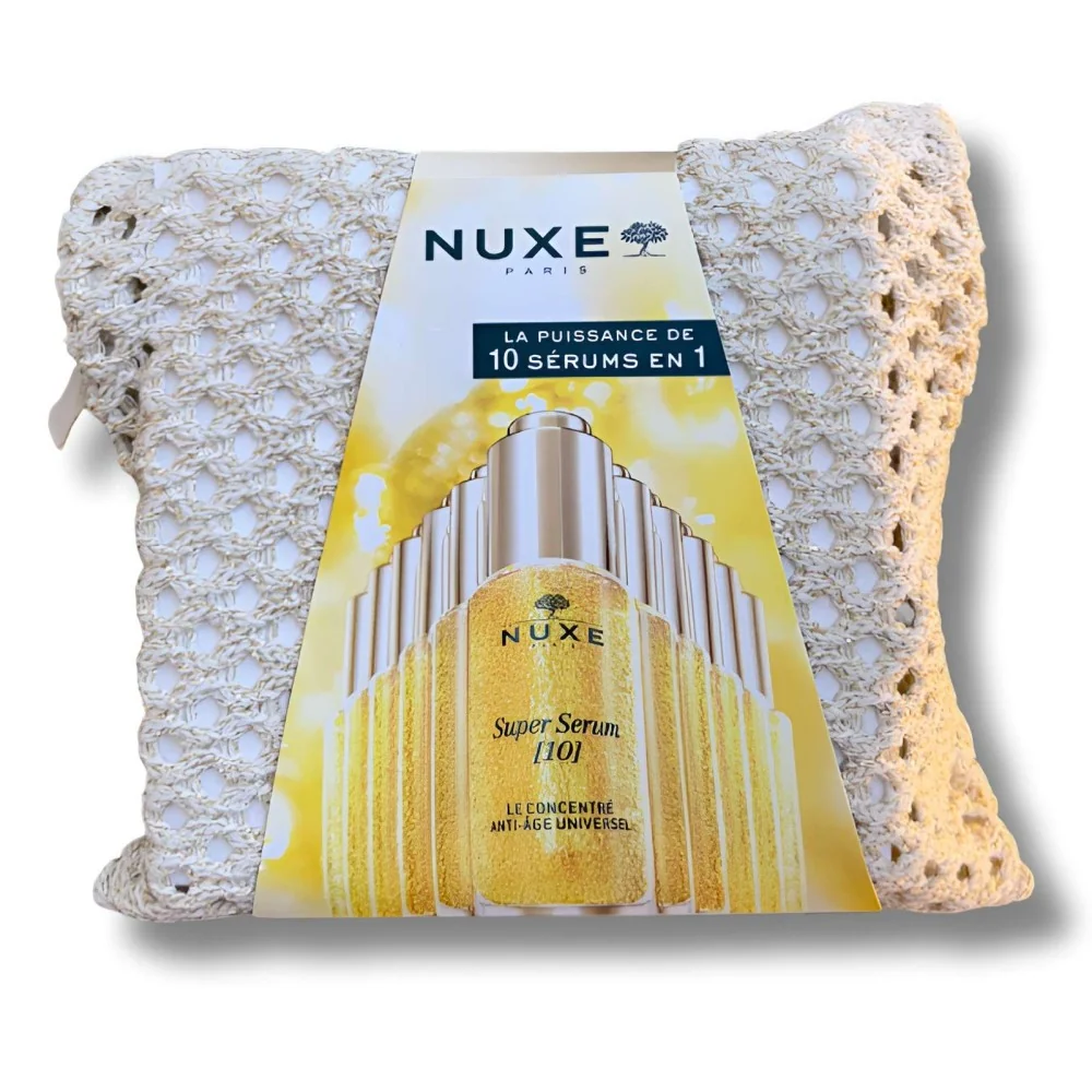 NUXE - SUPER SERUM [10] ANTI AGE+CREME POUDREE EFFET LIFTANT 15ML, CREME ANTI AGE 15ML, CREME ECLAT 15ML ET TROUSSE OFFERTS