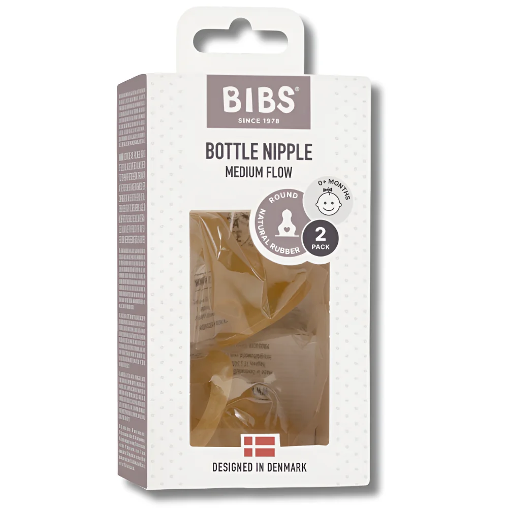 BIBS - LOT DE 2 TÉTINES BIBERON DÉBIT MOYEN