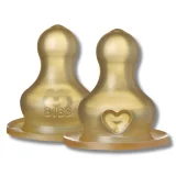 BIBS - LOT DE 2 TÉTINES BIBERON DÉBIT MOYEN