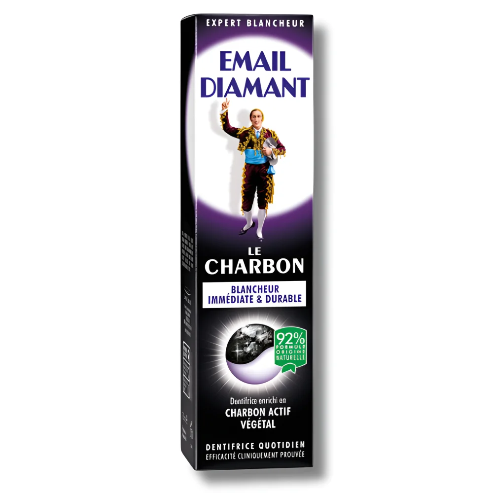 EMAIL DIAMANT - DENTIFRICE CHARBON BLANCHEUR 75ML
