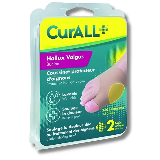 CURALL - COUSSINET PROTECTEUR OIGNONS HALLUX VALGUS