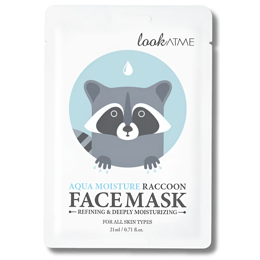 LOOK AT ME - MASQUE VISAGE TISSU AQUA MOISTURE RACCOON