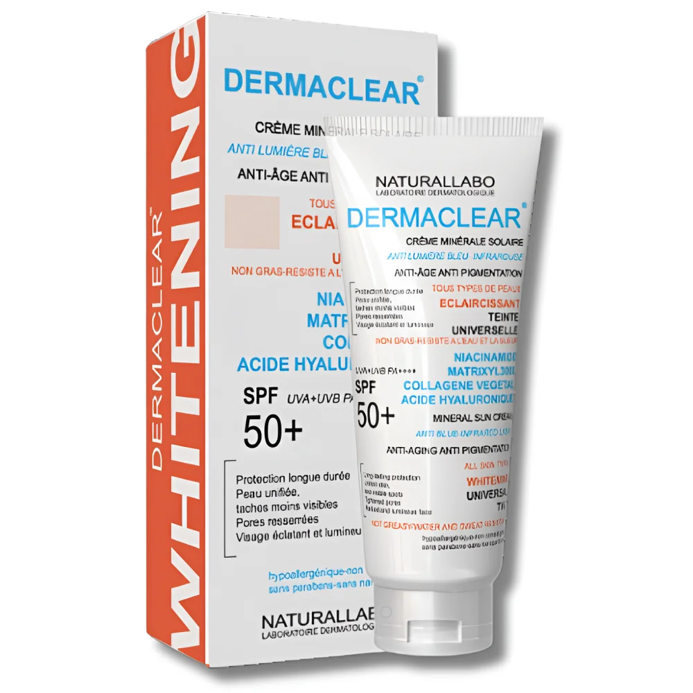 NATURALLABO DERMACLEAR - CREME SOLAIRE MINERALE TEINTE ANTI TACHES SPF50+ 50ML