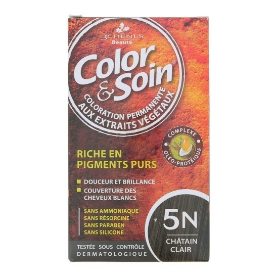 color soin chatain clair 5n coloration permanente pour Beauté