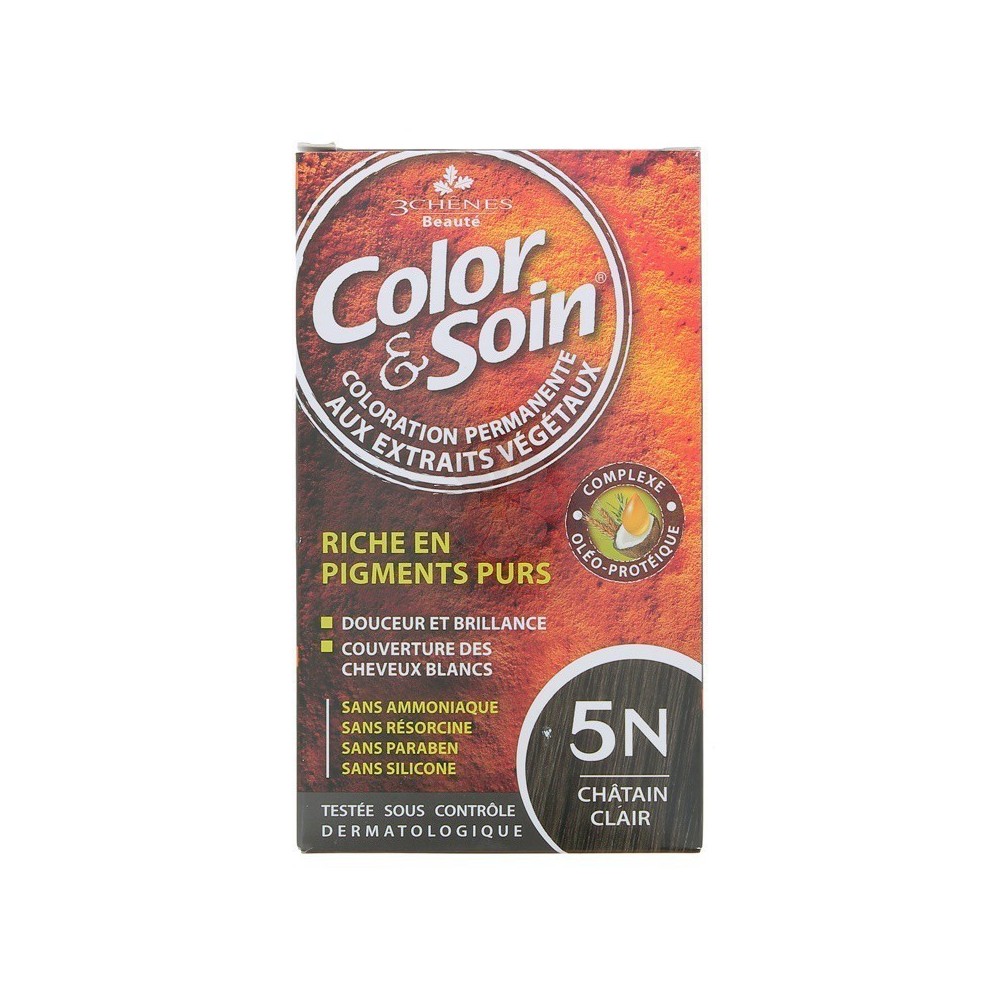 color soin chatain clair 5n coloration permanente pour Beauté