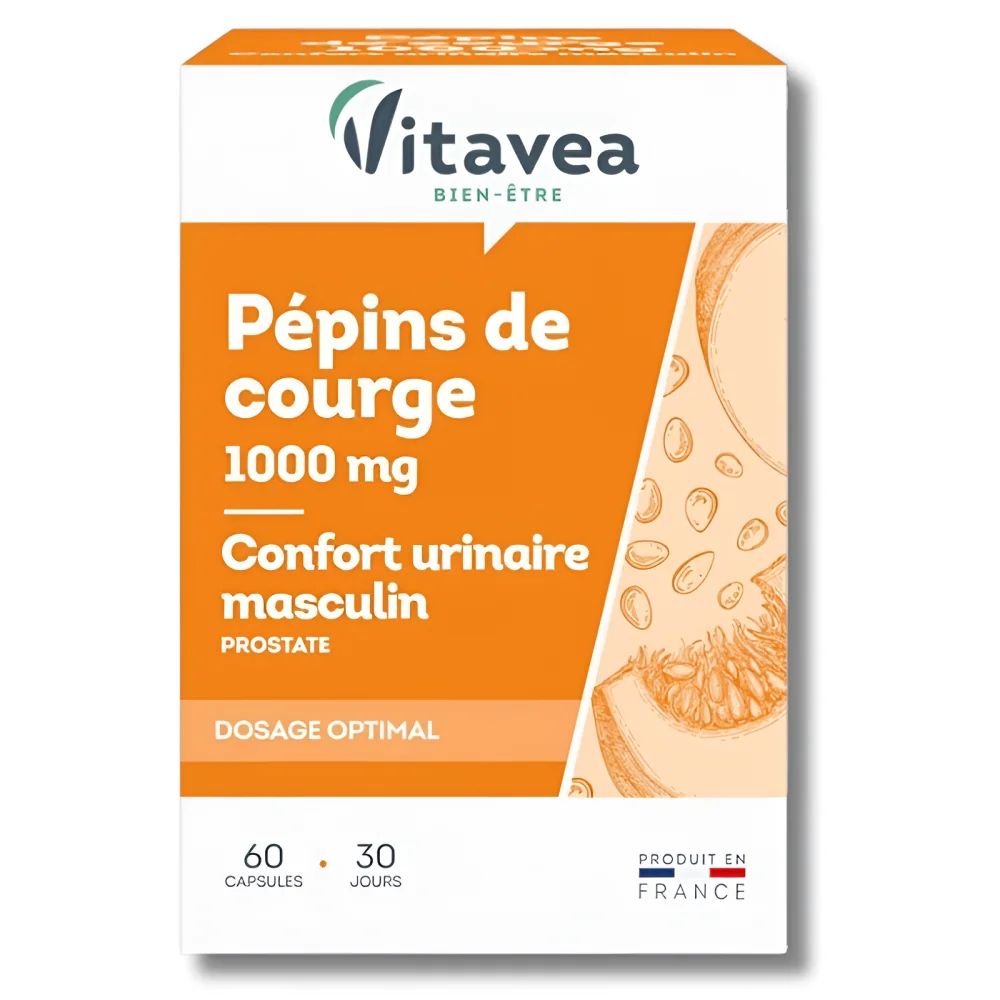 VITAVEA - PEPINS DE COURGE 1000MG 60 CAPSULES
