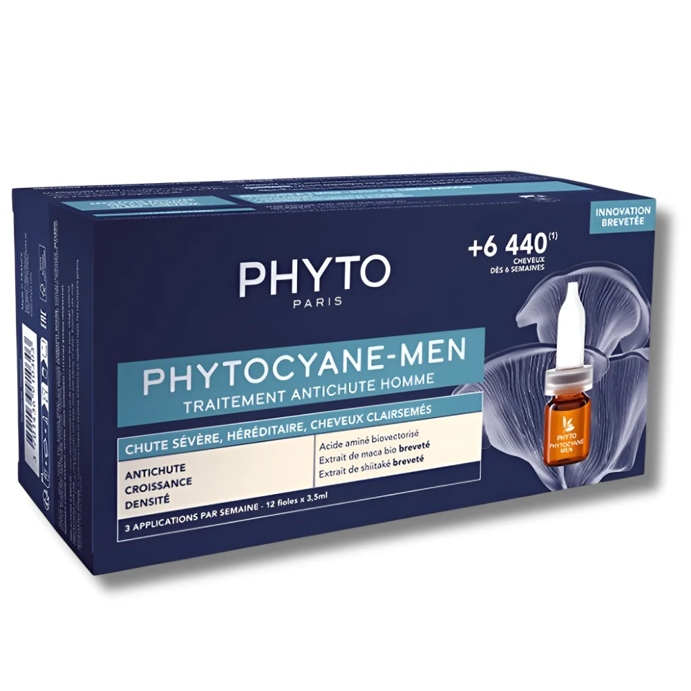 PHYTOCYANE MEN - TRAITEMENT ANTI CHUTE HOMME 12*3,5ML