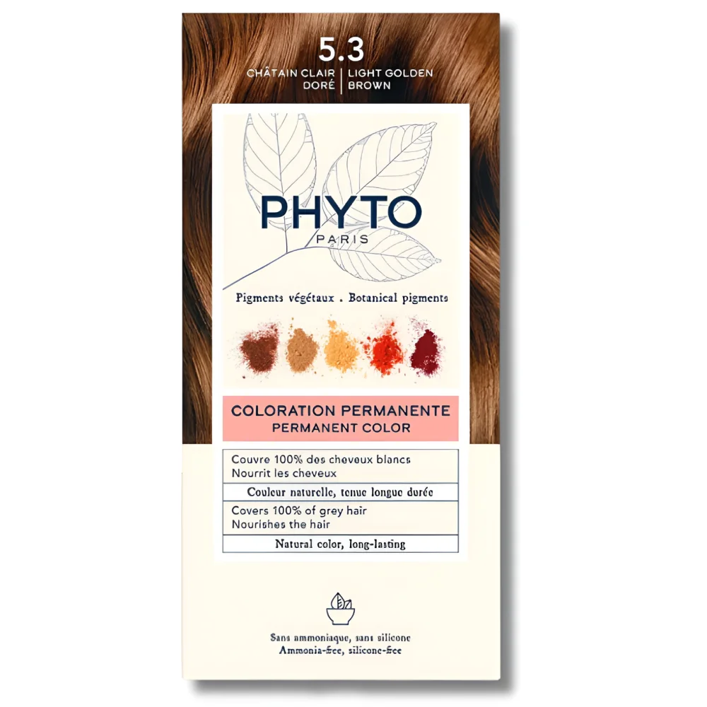PHYTO PHYTOCOLOR - COLORATION PERMANENTE CHATAIN CLAIR DORE 5.3
