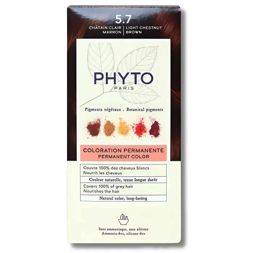 PHYTO PHYTOCOLOR - COLORATION PERMANENTE CHATAIN CLAIR MARRON 5.7