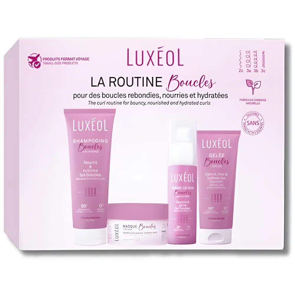 LUXEOL - COFFRET ROUTINE BOUCLES FORMAT VOYAGE
