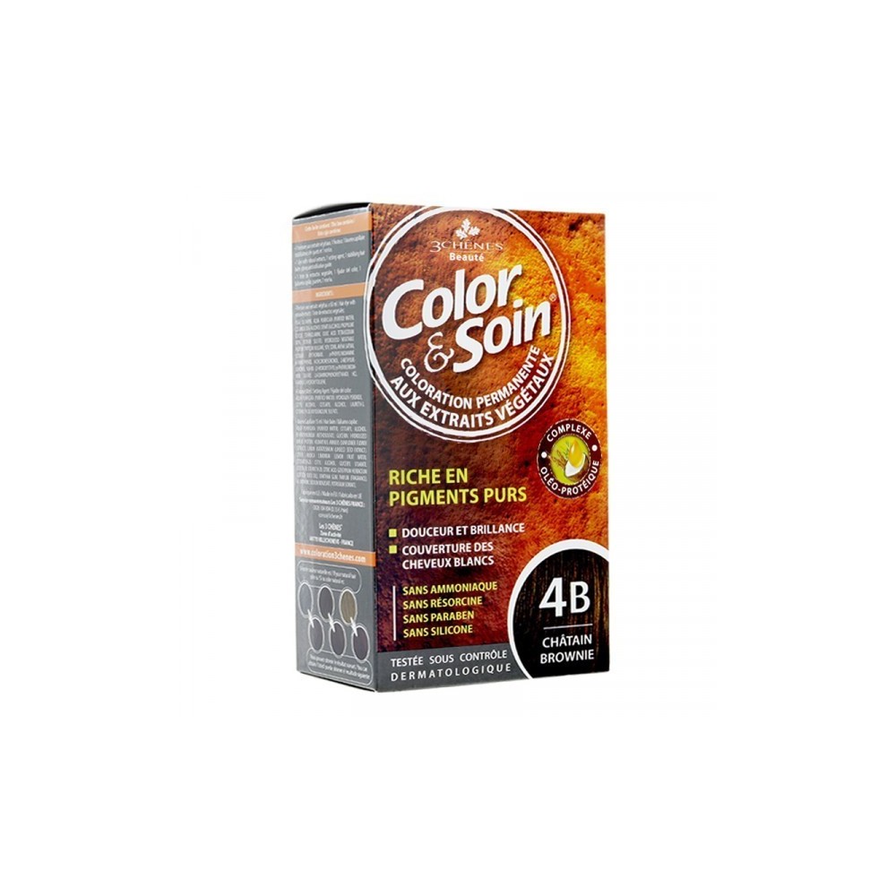 color soin chatain brownie 4b coloration permanente pour Beauté