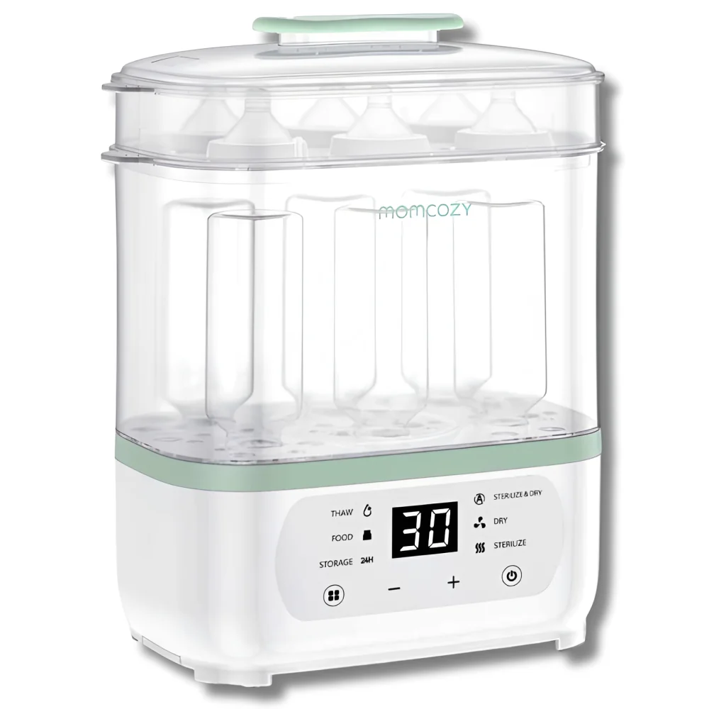 MOMCOZY - STÉRILISATEUR & SÉCHEUR DE BIBERONS 8EN1 XL