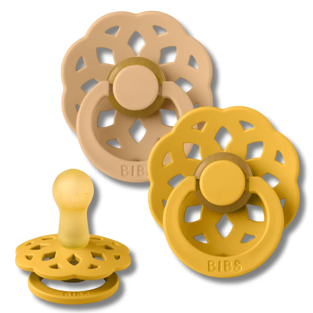 BIBS - LOT DE 2 SUCETTES BOHEME DESERT SAND HONEY BEE TAILLE 2