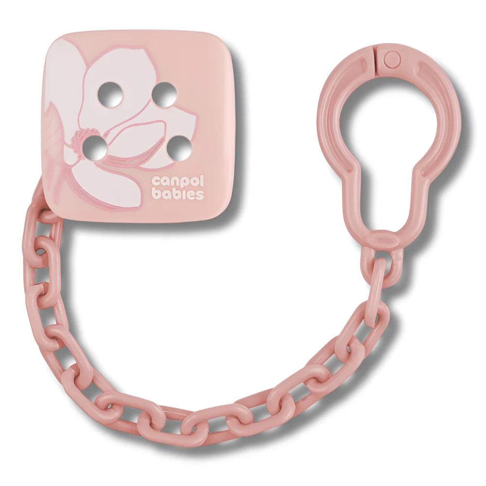 CANPOL BABIES - ATTACHE SUCETTES AVEC CLIP ROSE