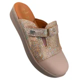 STI LIGHT - SABOTS ORTHOPEDIQUES ROSES PAILLETÉS FEMME