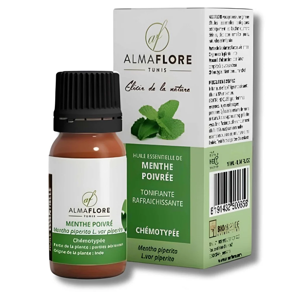 ALMAFLORE - HUILE ESSENTIELLE MENTHE POIVRE 10ML