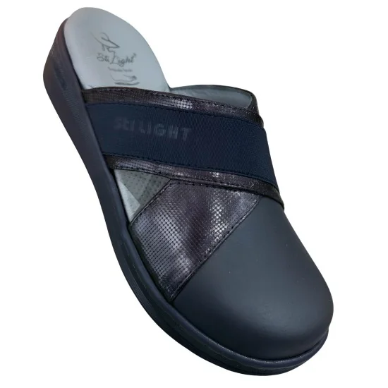 STI LIGHT - SABOTS ORTHOPEDIQUES BLEUS NUIT FEMME