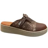 STI LIGHT - SABOTS ORTHOPEDIQUES MARONS DETAILS PAILLETE FEMME