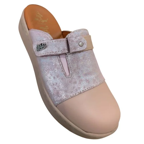 STI LIGHT - SABOTS ORTHOPEDIQUES SAUMON DETAILS PAILLETE FEMME