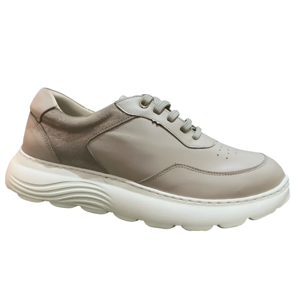 STI LIGHT - CHAUSSURES ORTHOPEDIQUES BEIGE DETAILS PAILLETES FEMME