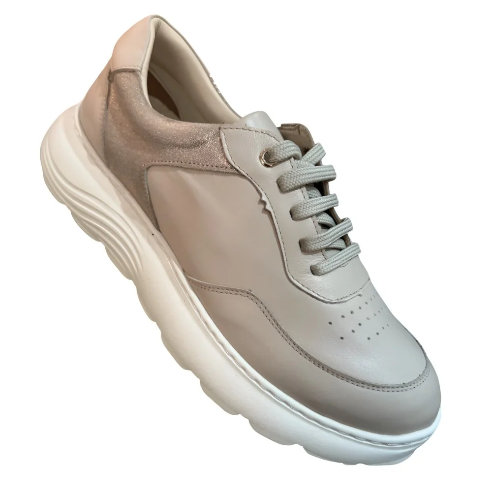 STI LIGHT - CHAUSSURES ORTHOPEDIQUES BEIGE DETAILS PAILLETES FEMME