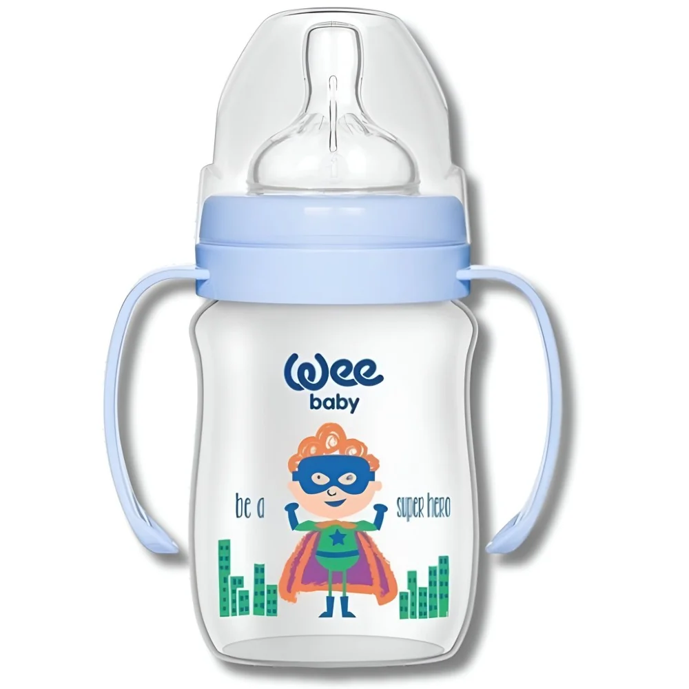 WEE BABY - BIBERON EN PLASTIQUE AVEC ANSE 150 ML