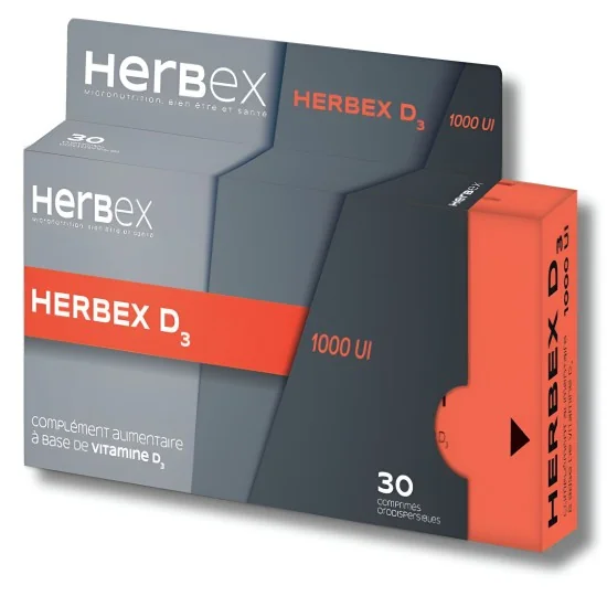 HERBEX - VITAMINE D3 1000...