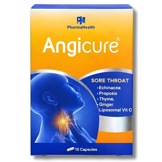 PHARMAHEALTH - ANGICURE MAUX DE GORGE 15 GÉLULES