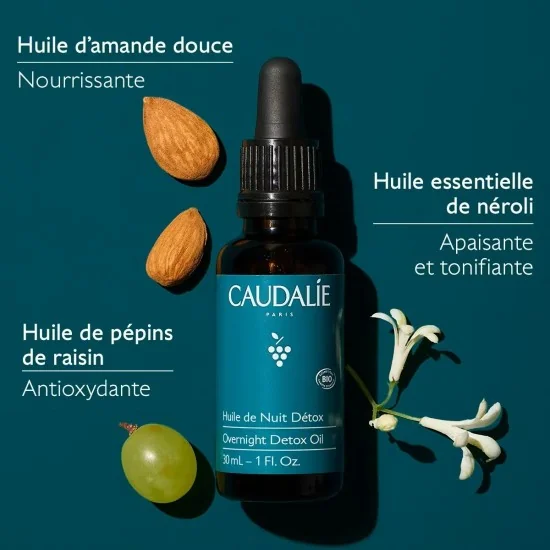 CAUDALIE VINOCLEAN - HUILE DE NUIT DETOX BIO 30ML