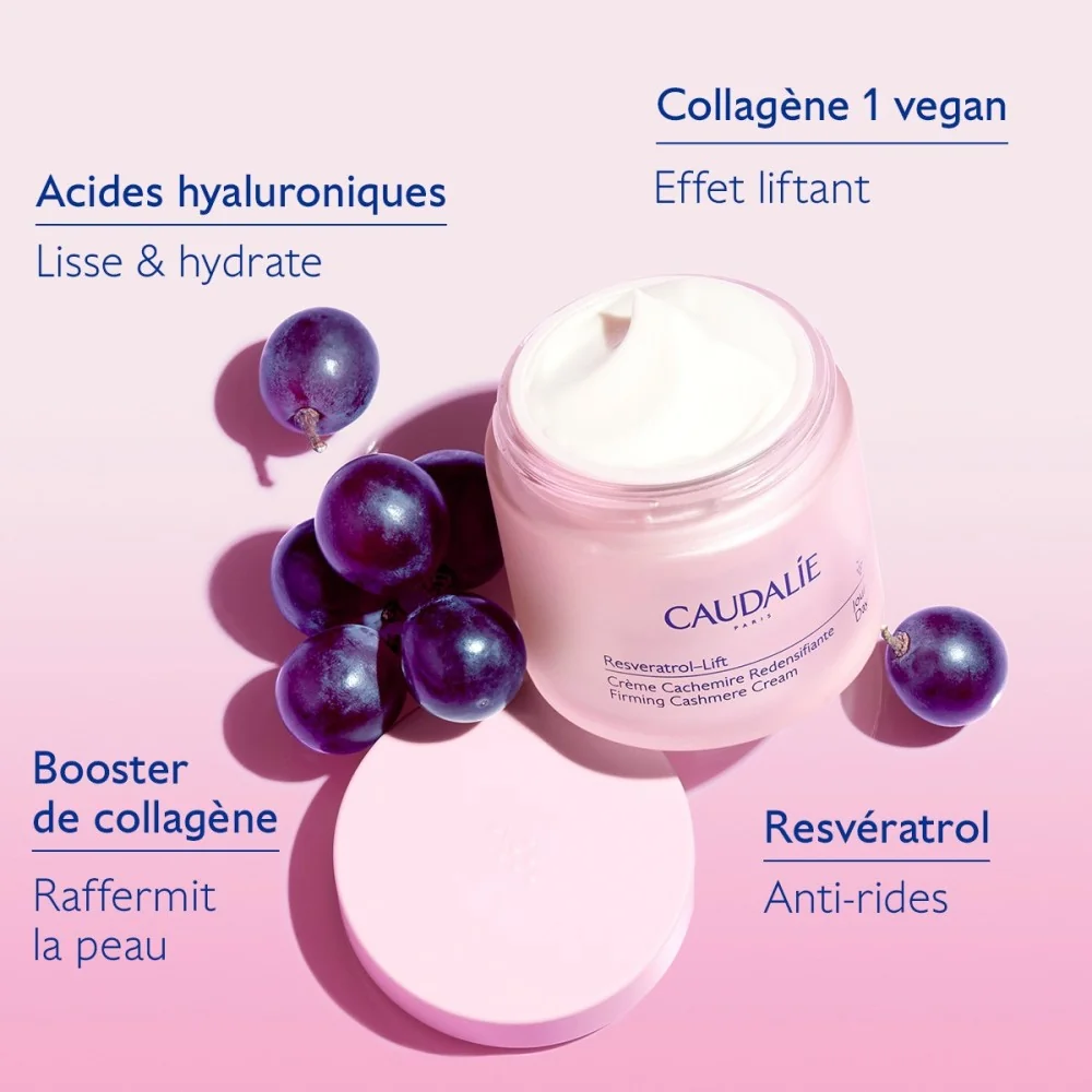 CAUDALIE RESVERATROL LIFT - CREME CACHEMIRE REDENSIFIANTE 50ML
