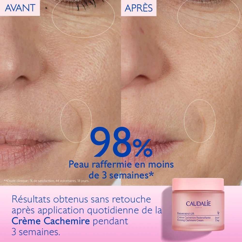 CAUDALIE RESVERATROL LIFT - CREME CACHEMIRE REDENSIFIANTE 50ML