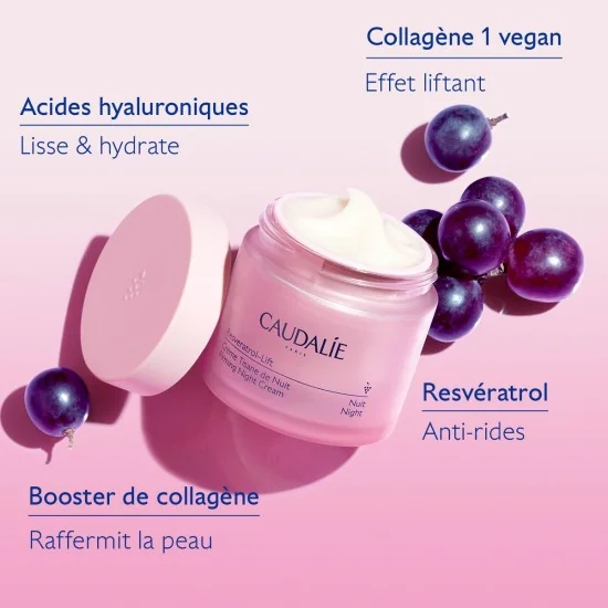 CAUDALIE RESVERATROL LIFT - CREME TISANE DE NUIT 50ML