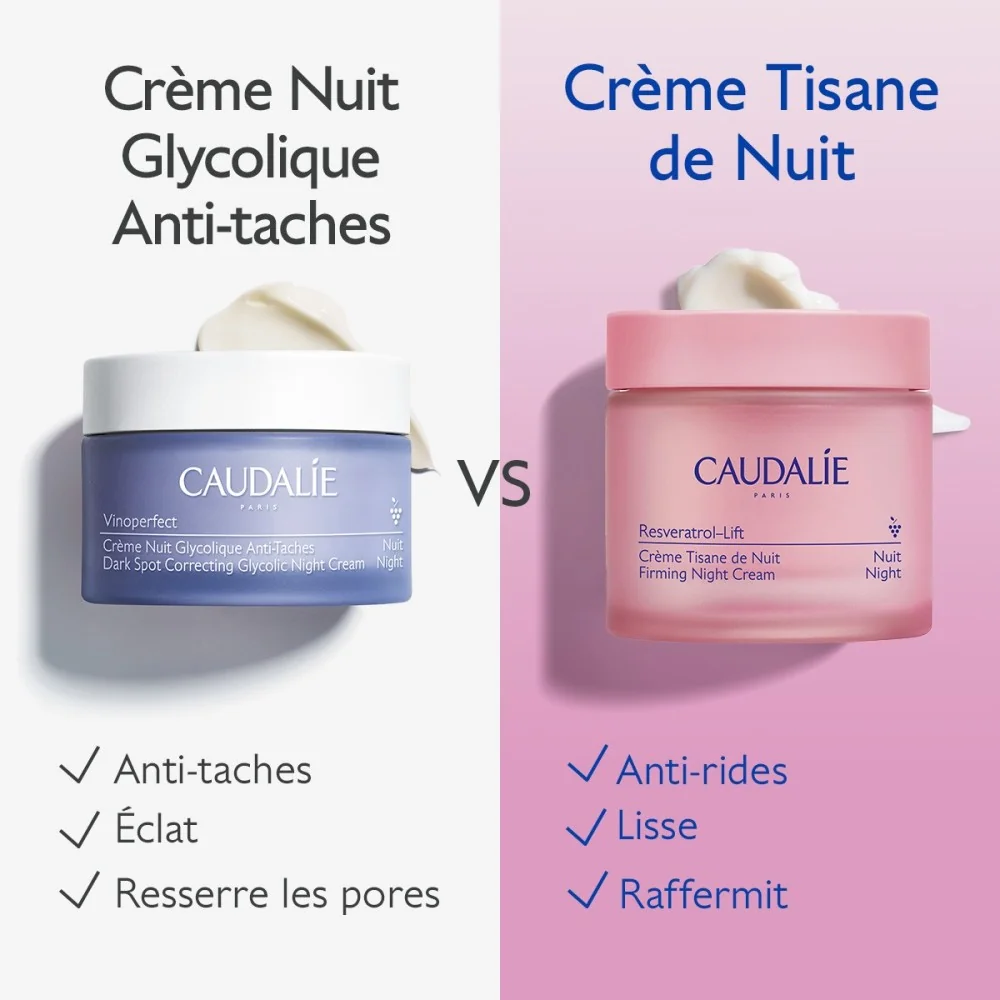 CAUDALIE RESVERATROL LIFT - CREME TISANE DE NUIT RECHARGE 50ML