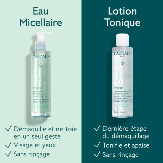 CAUDALIE VINOCLEAN - EAU MICELLAIRE DEMAQUILLANTE 200ML